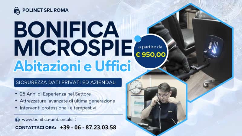 costo bonifiche microspie casa ufficio